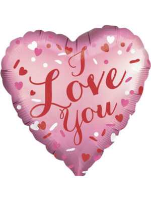 Кулька-серце ("I Love you" рожевий) 45 см